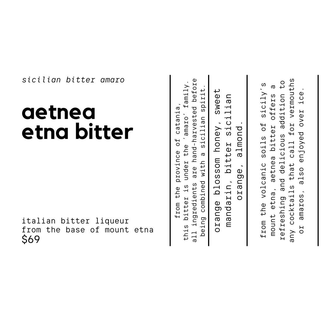 Aetnea Etna Bitter