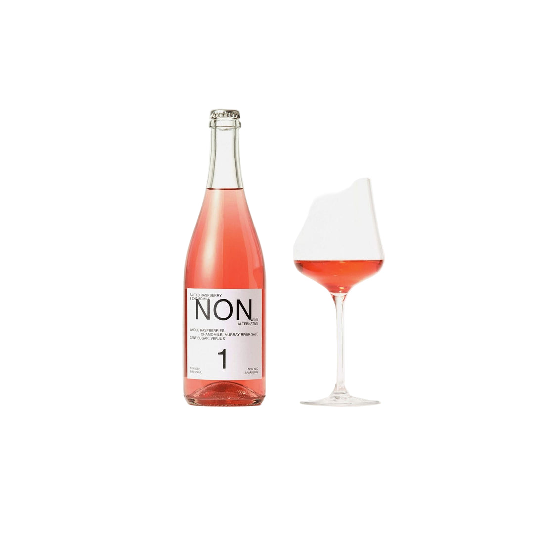NON “1” Zero Alcohol Wine Alternative - Salted Raspberry & Chamomile Rosé Sparkling