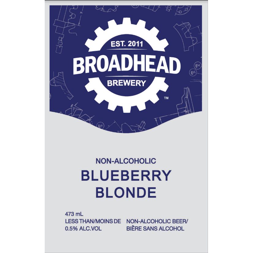 NON-ALCOHOLIC BLUEBERRY
BLONDE
473mL