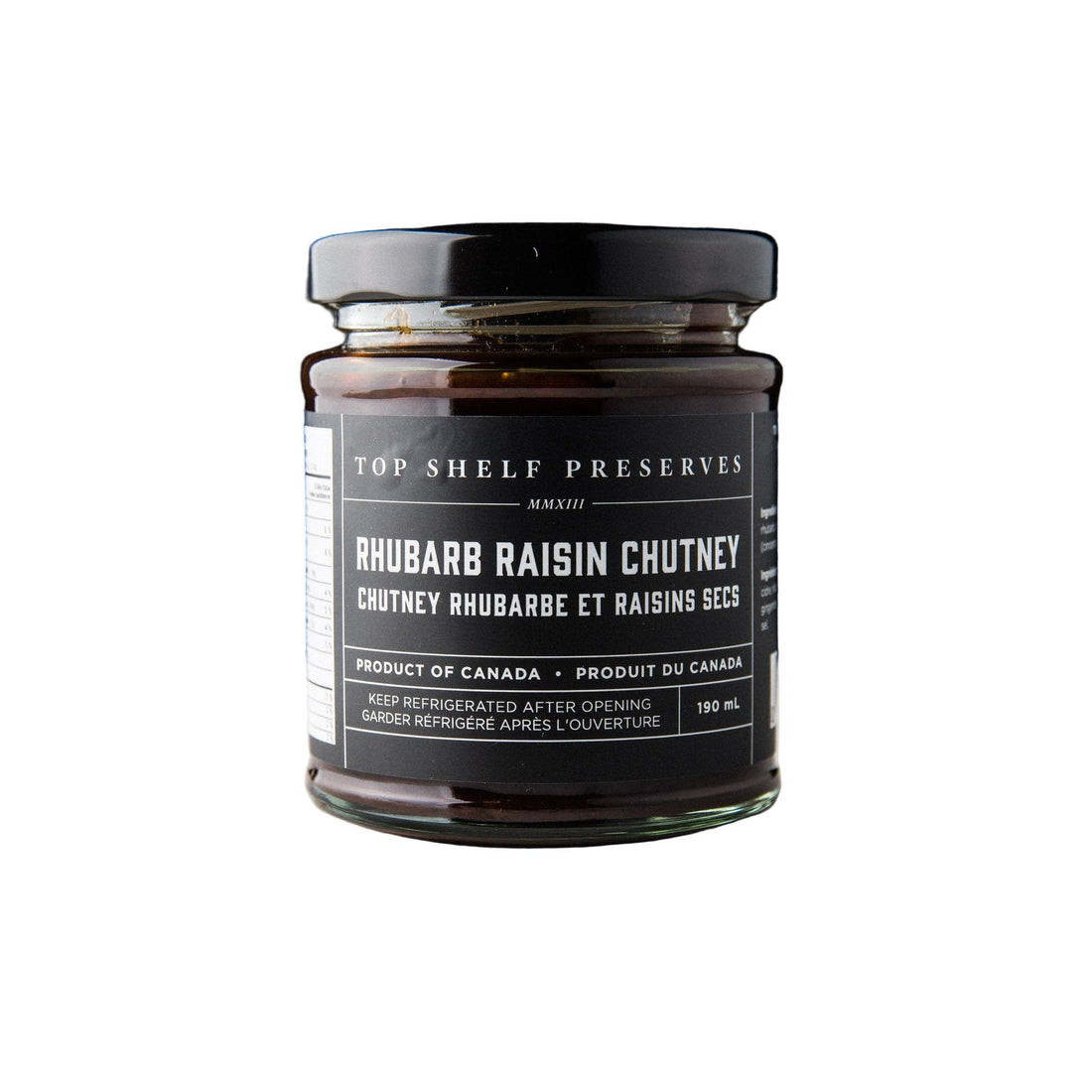 Top Shelf Preserves - Rhubarb Raisin Chutney