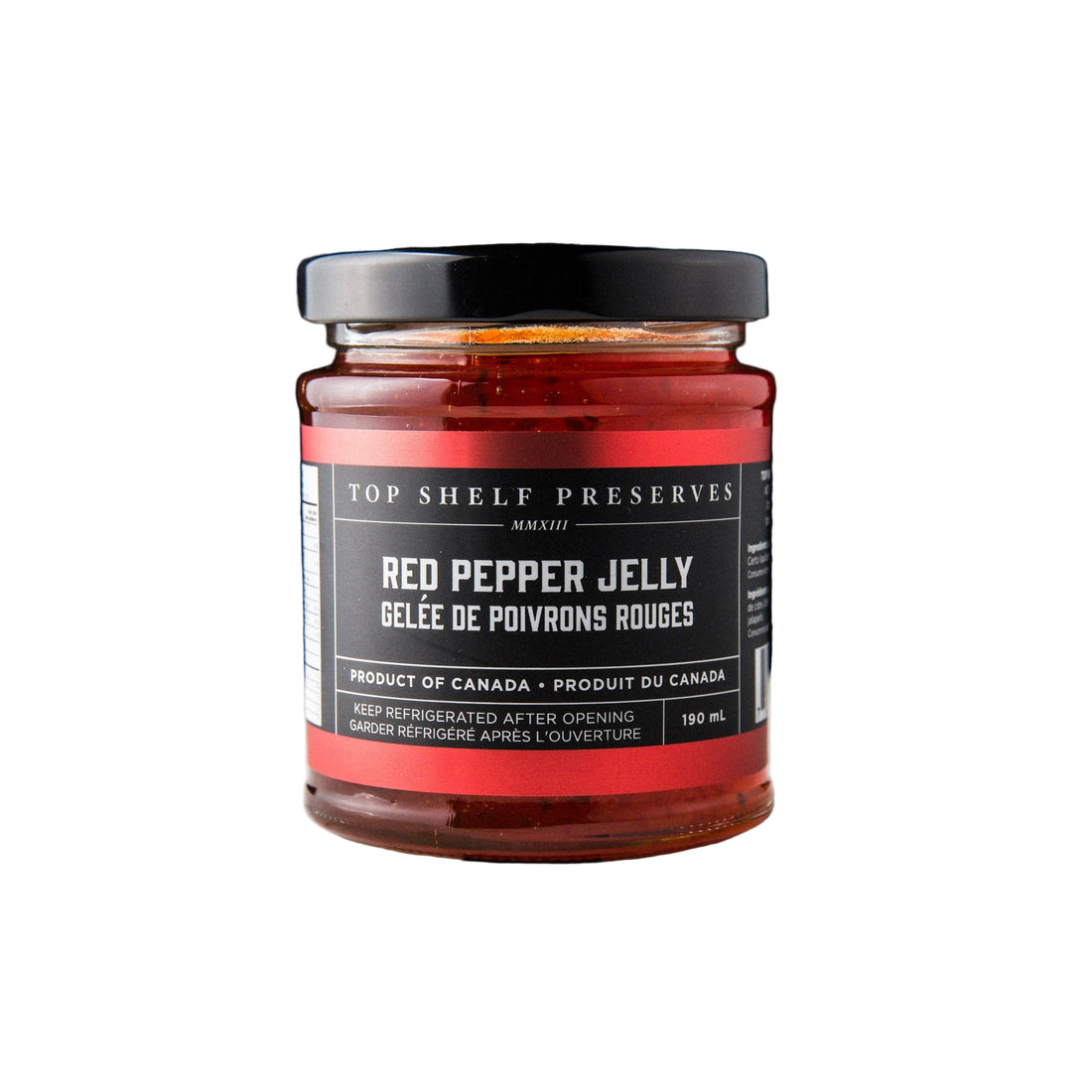 Top Shelf Preserves - Red Pepper Jelly