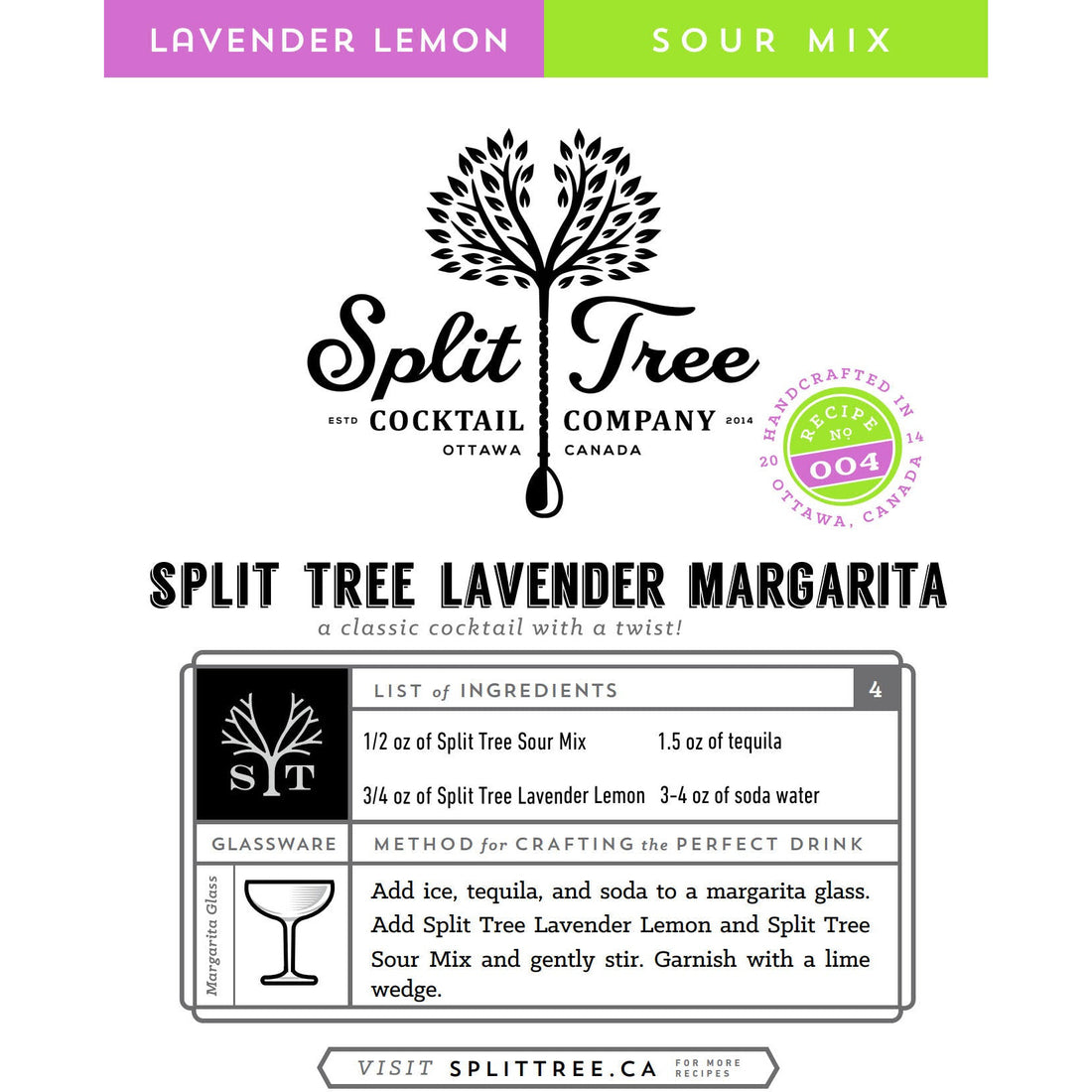 Split Tree Cocktail Co. Lavender Lemon Cordial