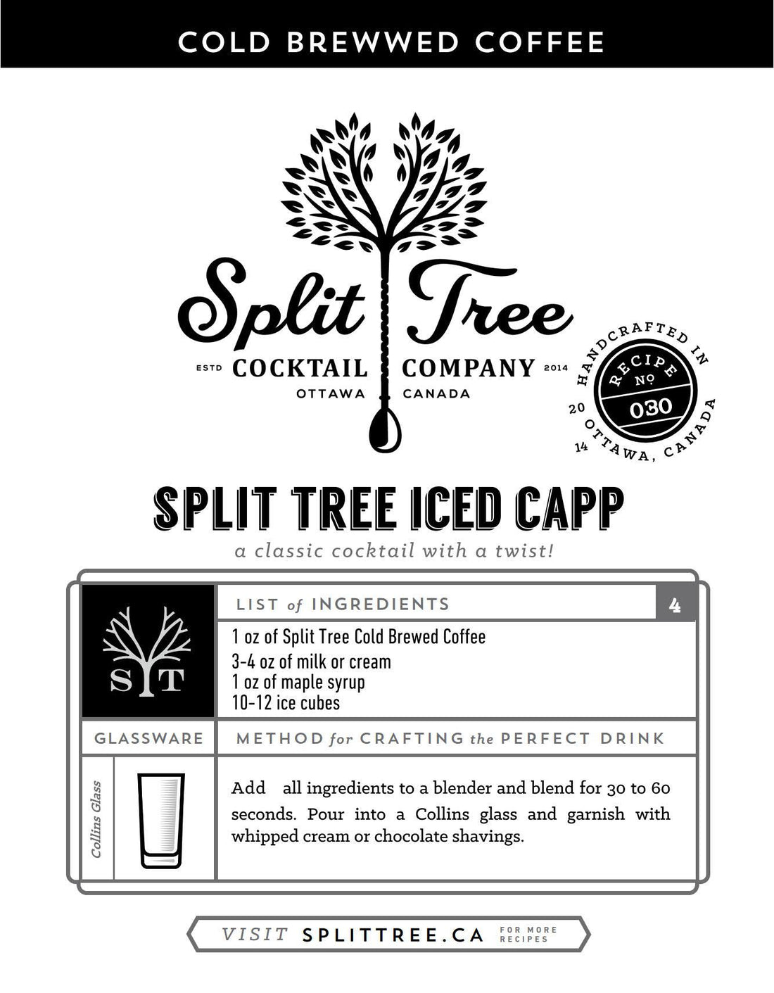 Split Tree Iced Capp