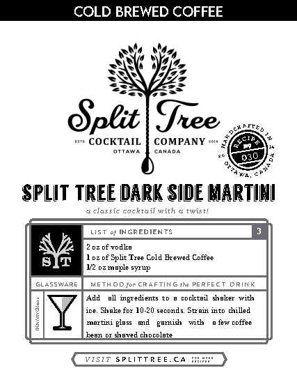 Split Tree Dark Side Martini