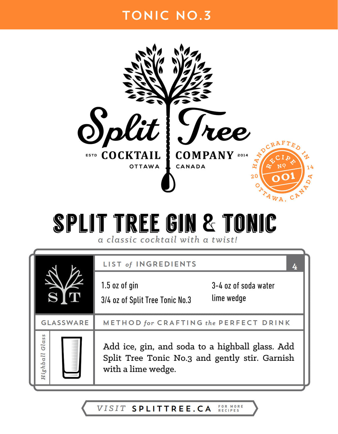 Split Tree Gin & Tonic