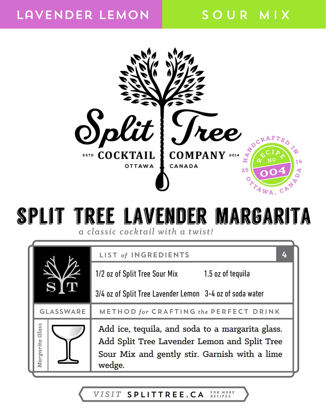 Split Tree Lavender Margarita