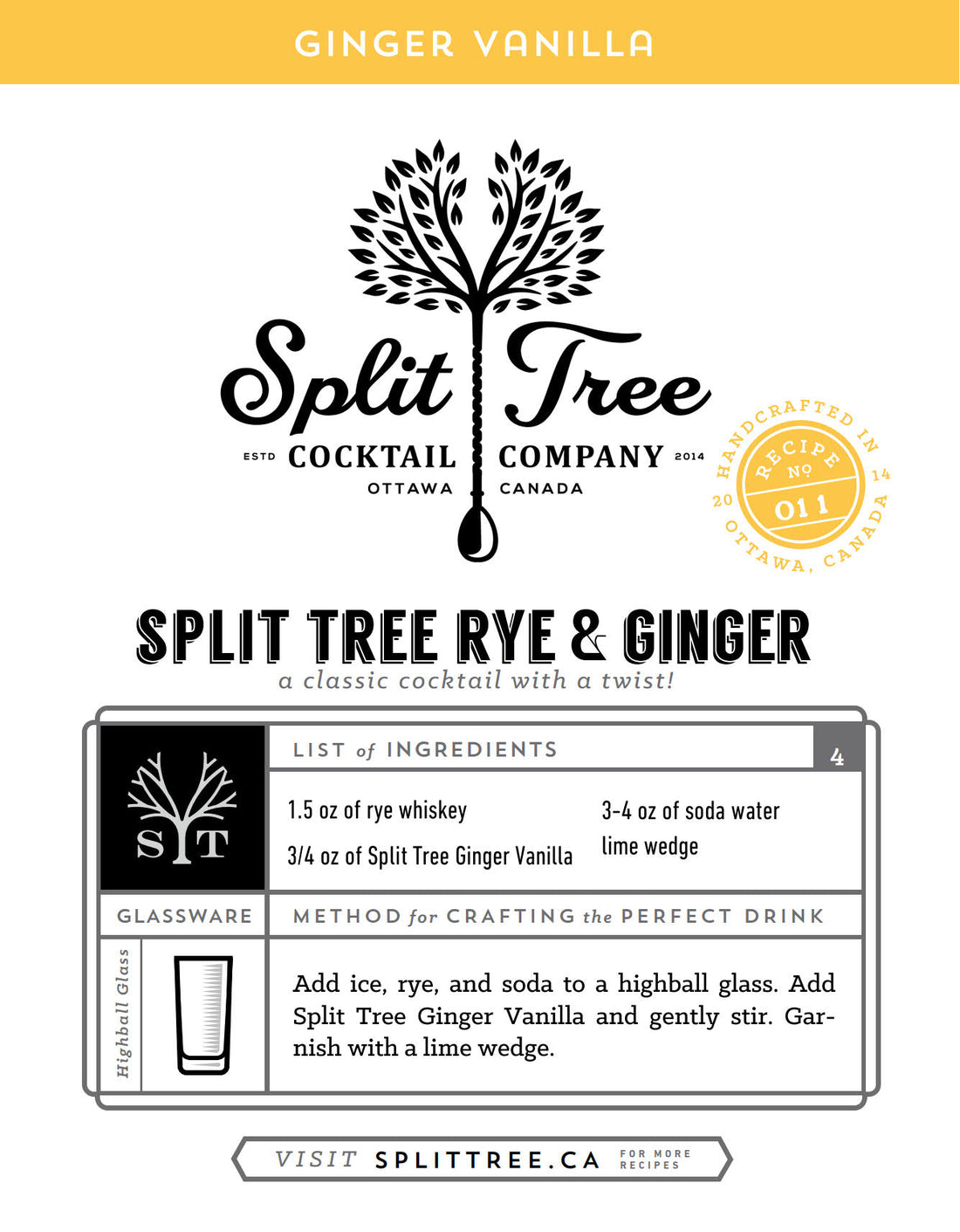 Split Tree Rye & Ginger