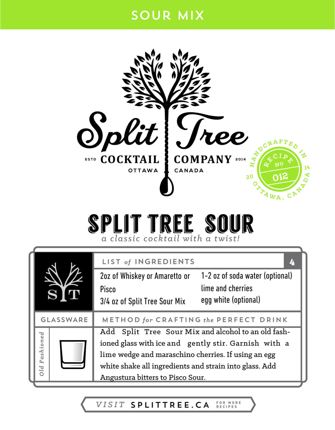 Split Tree Sour – Split Tree Cocktail Co.