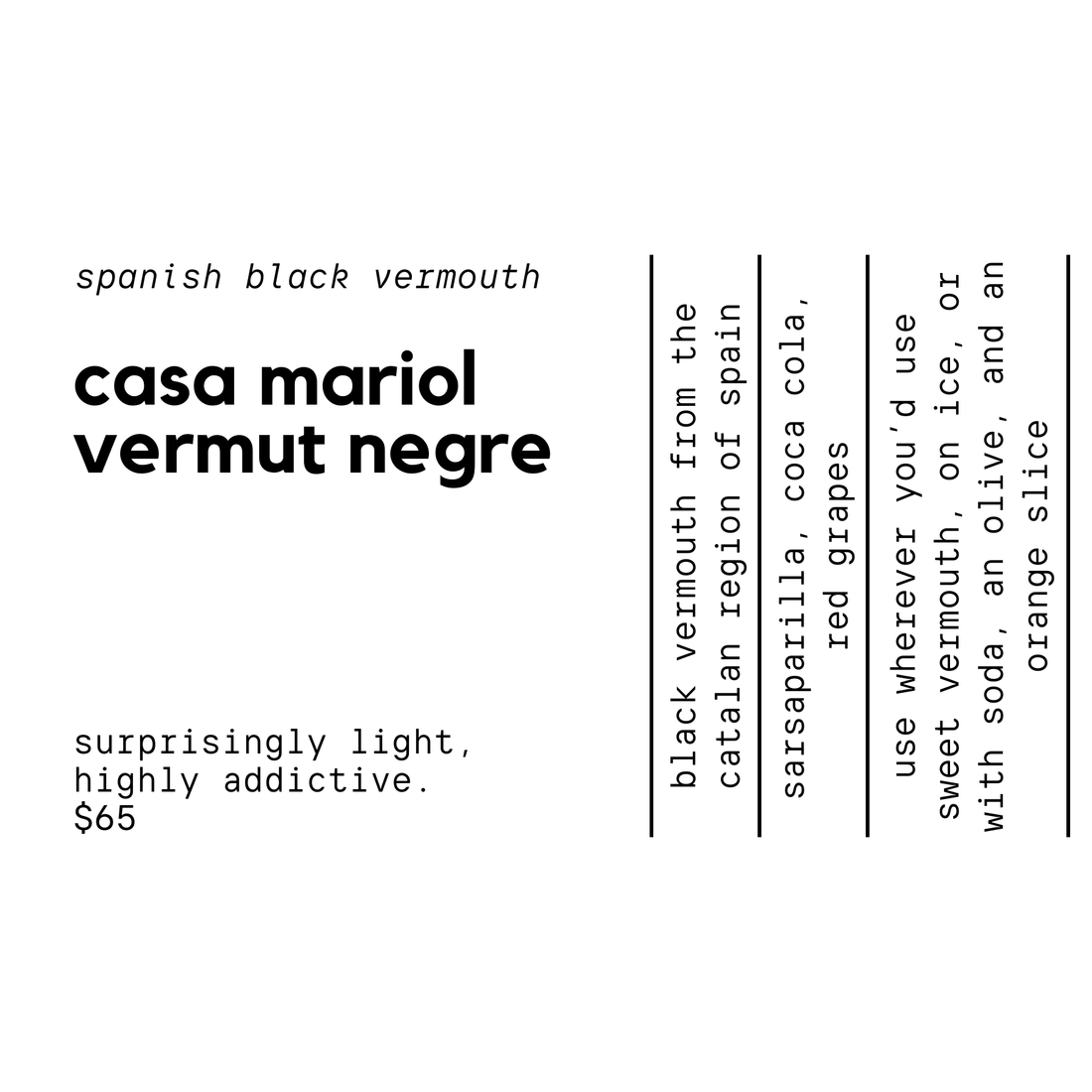 Casa Mariol Vermut Negre 1L