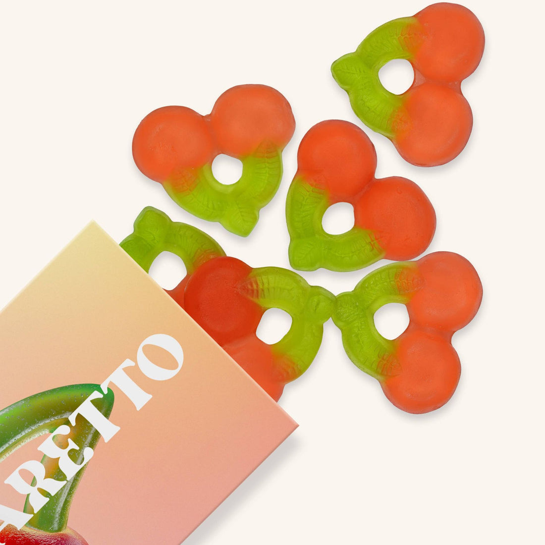 Vesper Bites - Amaretto Cherry Gummies Gourmet Candy (Alcohol-Free!)