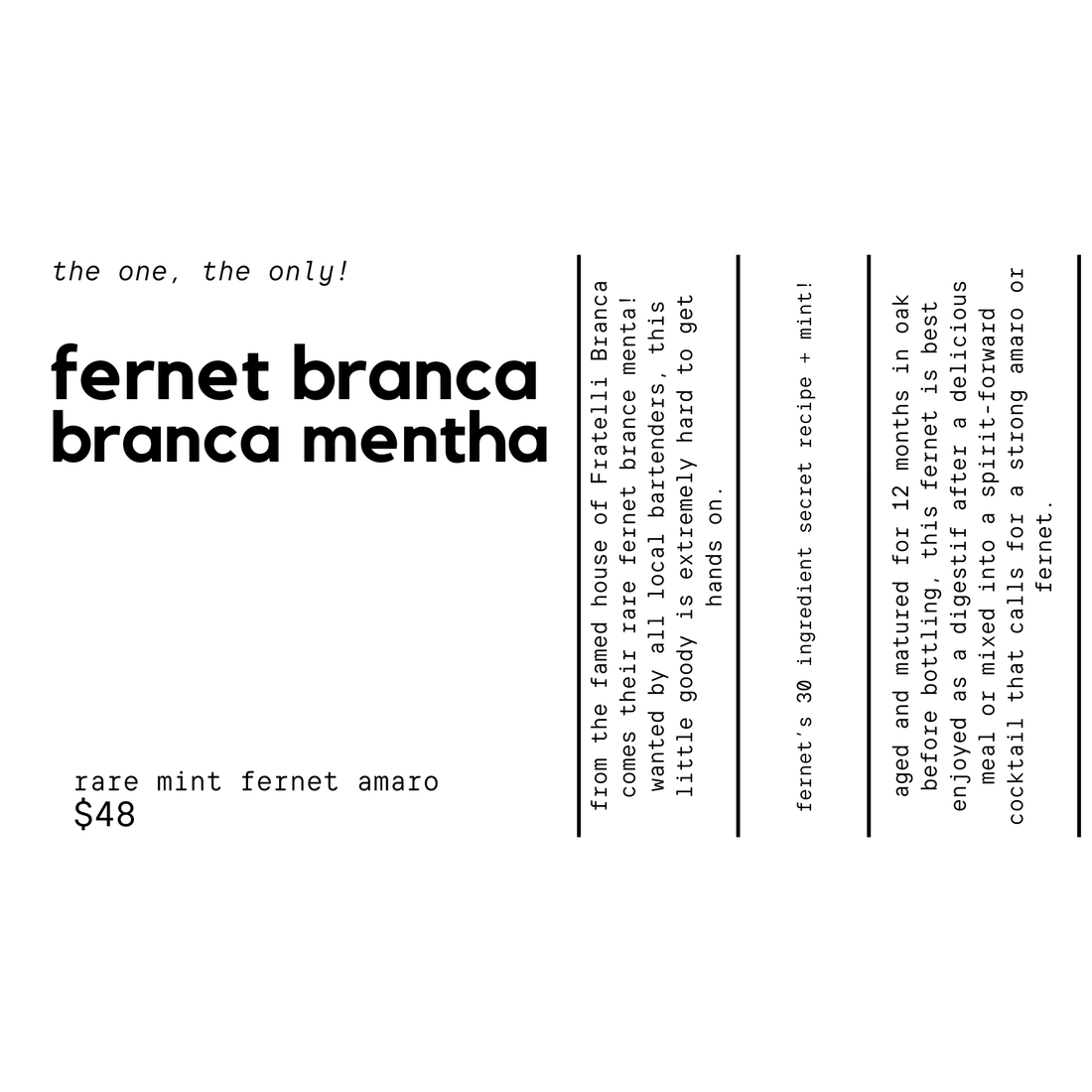 Fernet 'Branca Menta'