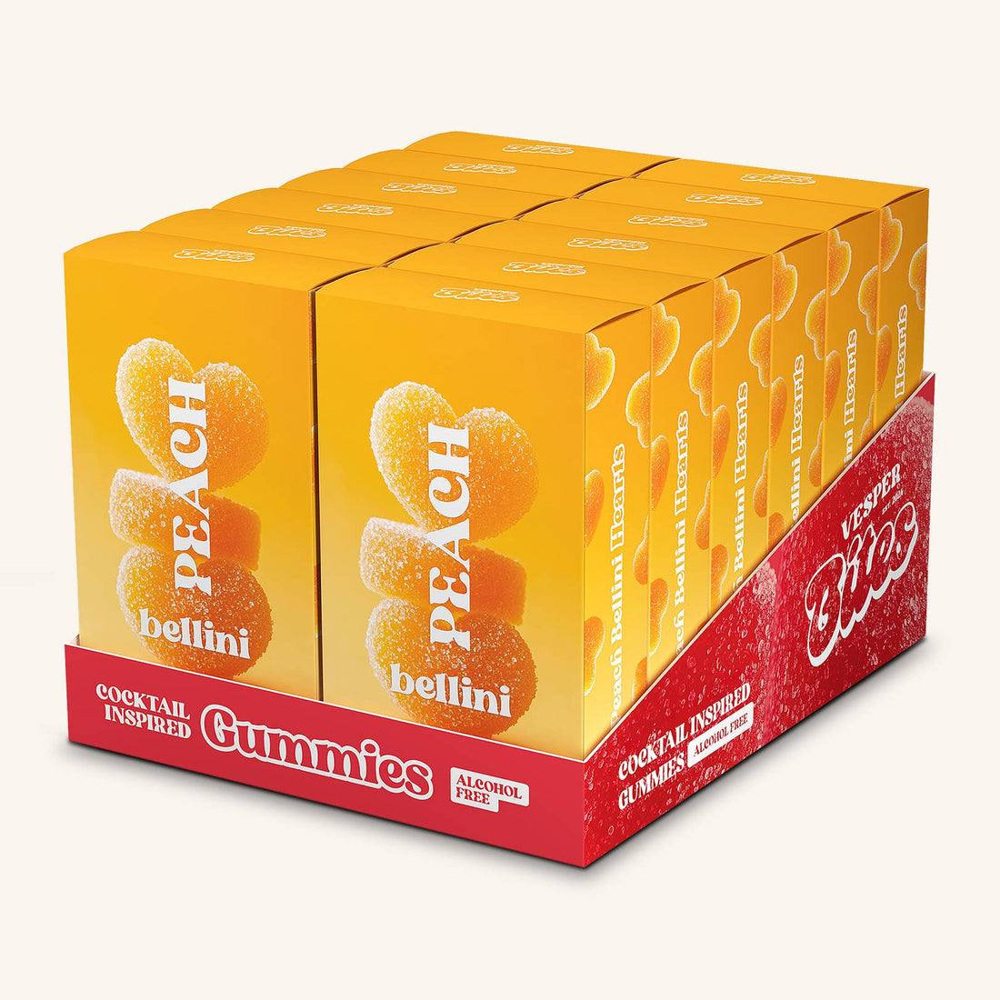 Vesper Bites - Peach Bellini Gummies Gourmet Candy (Alcohol-Free!)