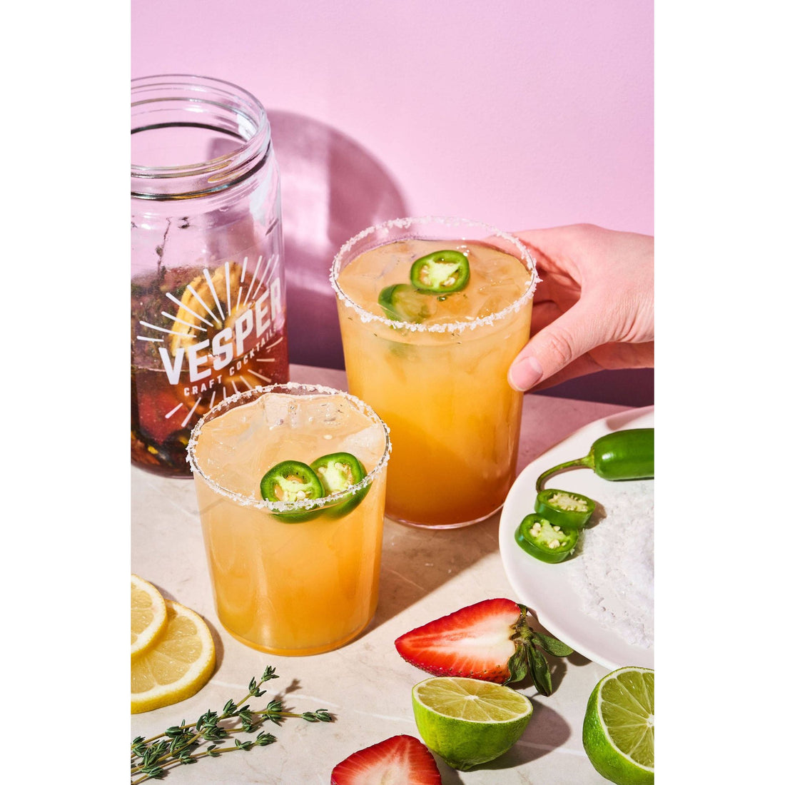 Vesper Craft Cocktails - 32oz Craft Cocktail Kit/Mix - Jalapeño Margarita