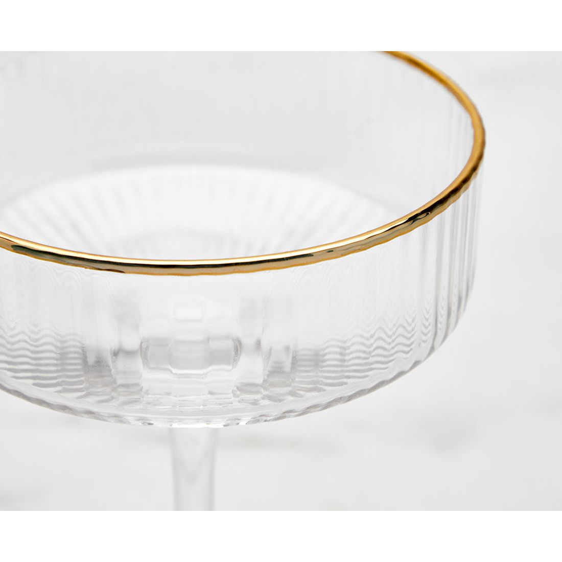 Coupe -Gold Rim vertical lines