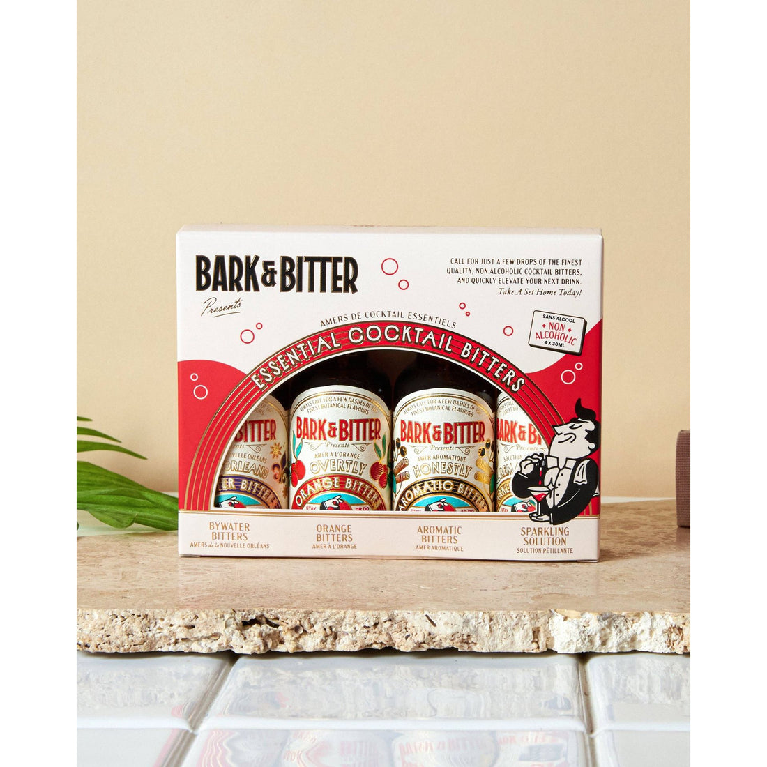 Bark & Bitter - Essential Cocktail Bitters Sampler Kit (Alcohol-Free)