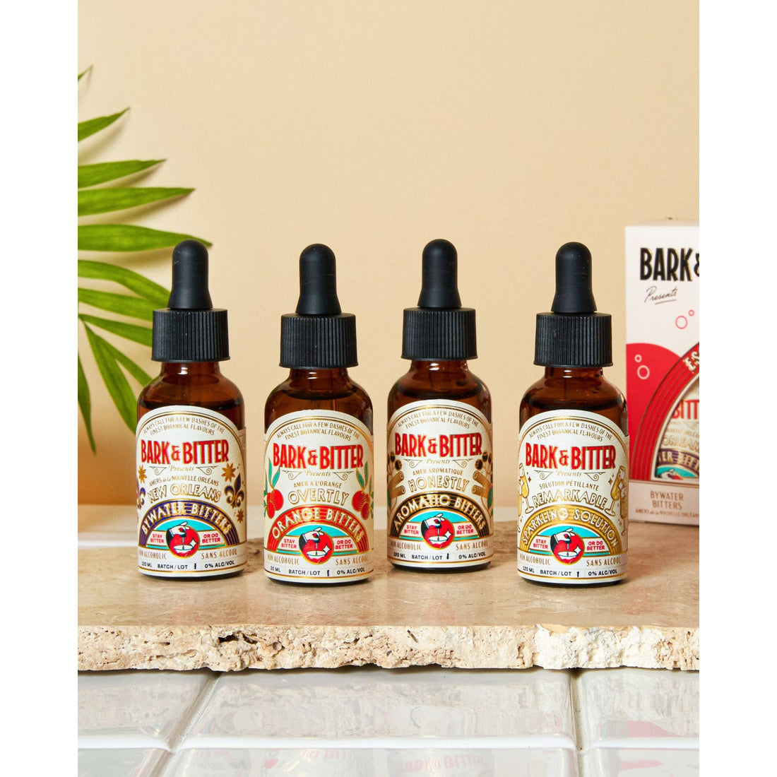 Bark & Bitter - Essential Cocktail Bitters Sampler Kit (Alcohol-Free)