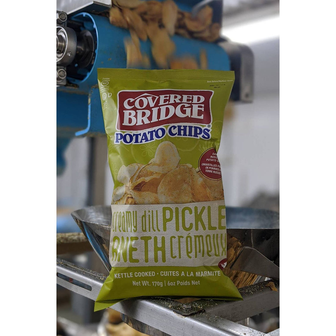 Covered Bridge Creamy Dill Chips - Large Bag 170g