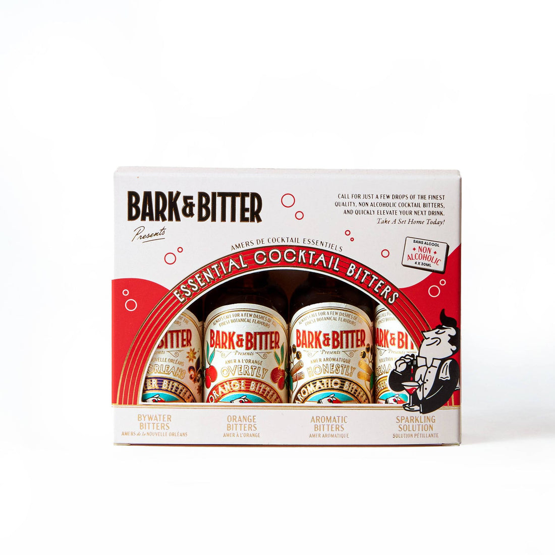 Bark & Bitter - Essential Cocktail Bitters Sampler Kit (Alcohol-Free)