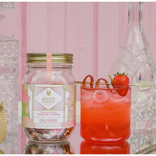 Strawberry Rhubarb Cocktail Infusion Kit