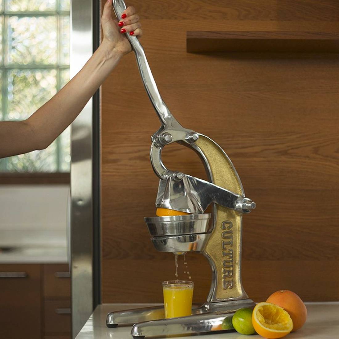 Large Citrus Juicer Press Stand Split Tree Cocktail Co