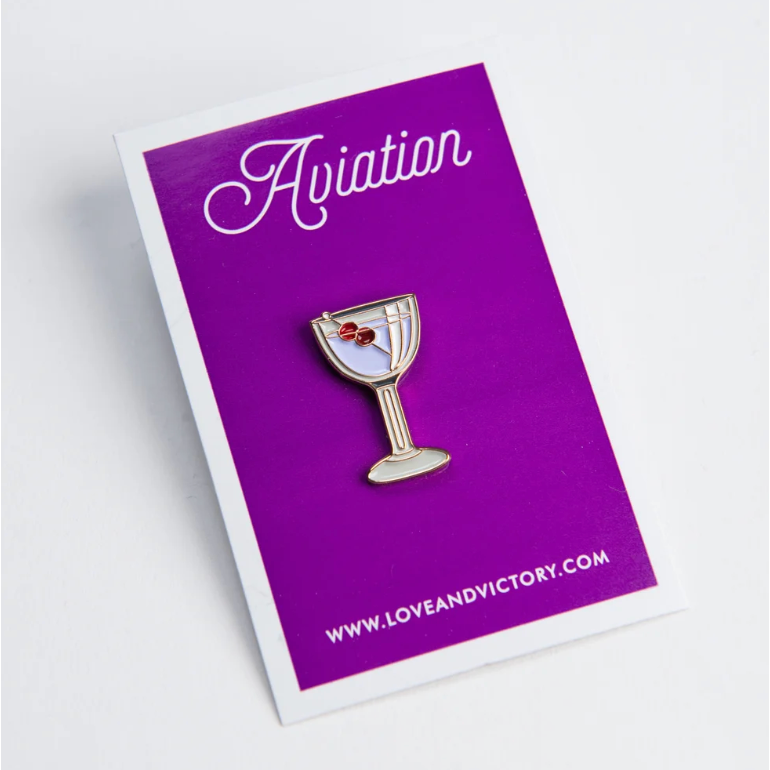 Enamel Cocktail Pins - Love & Victory