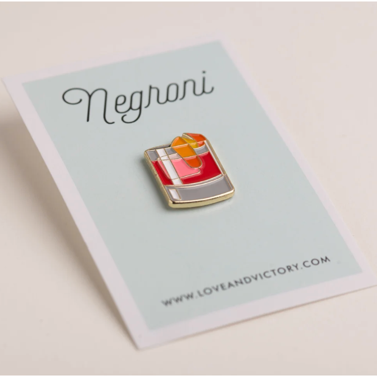 Enamel Cocktail Pins - Love & Victory