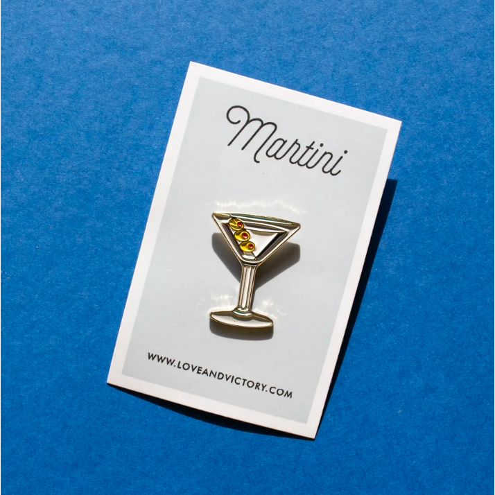 Enamel Cocktail Pins - Love & Victory