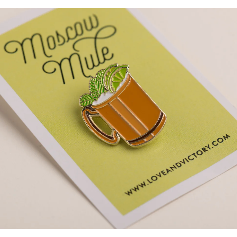 Enamel Cocktail Pins - Love & Victory