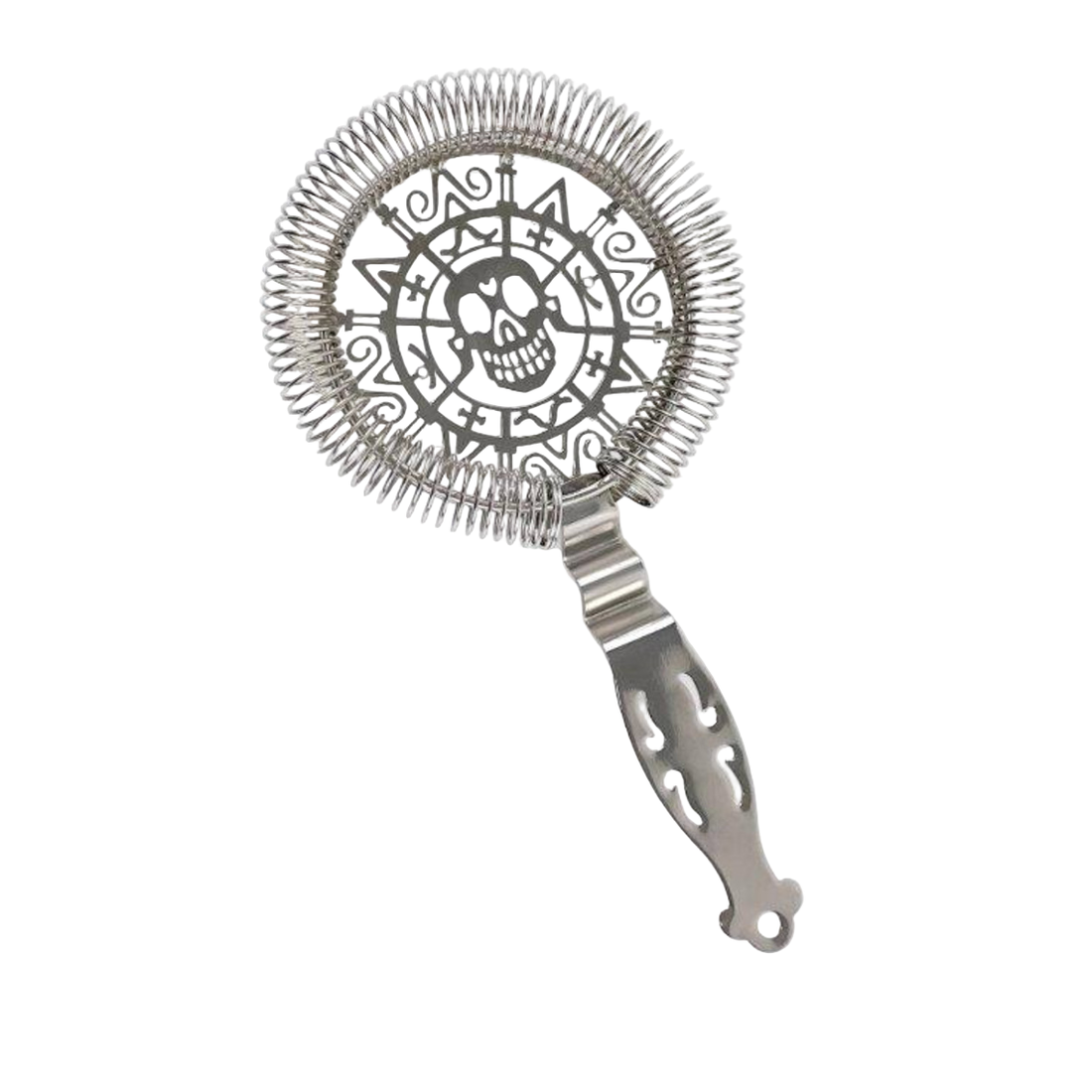 Skull Hawthorne Strainer - Antique & Stainless Steel Finish
