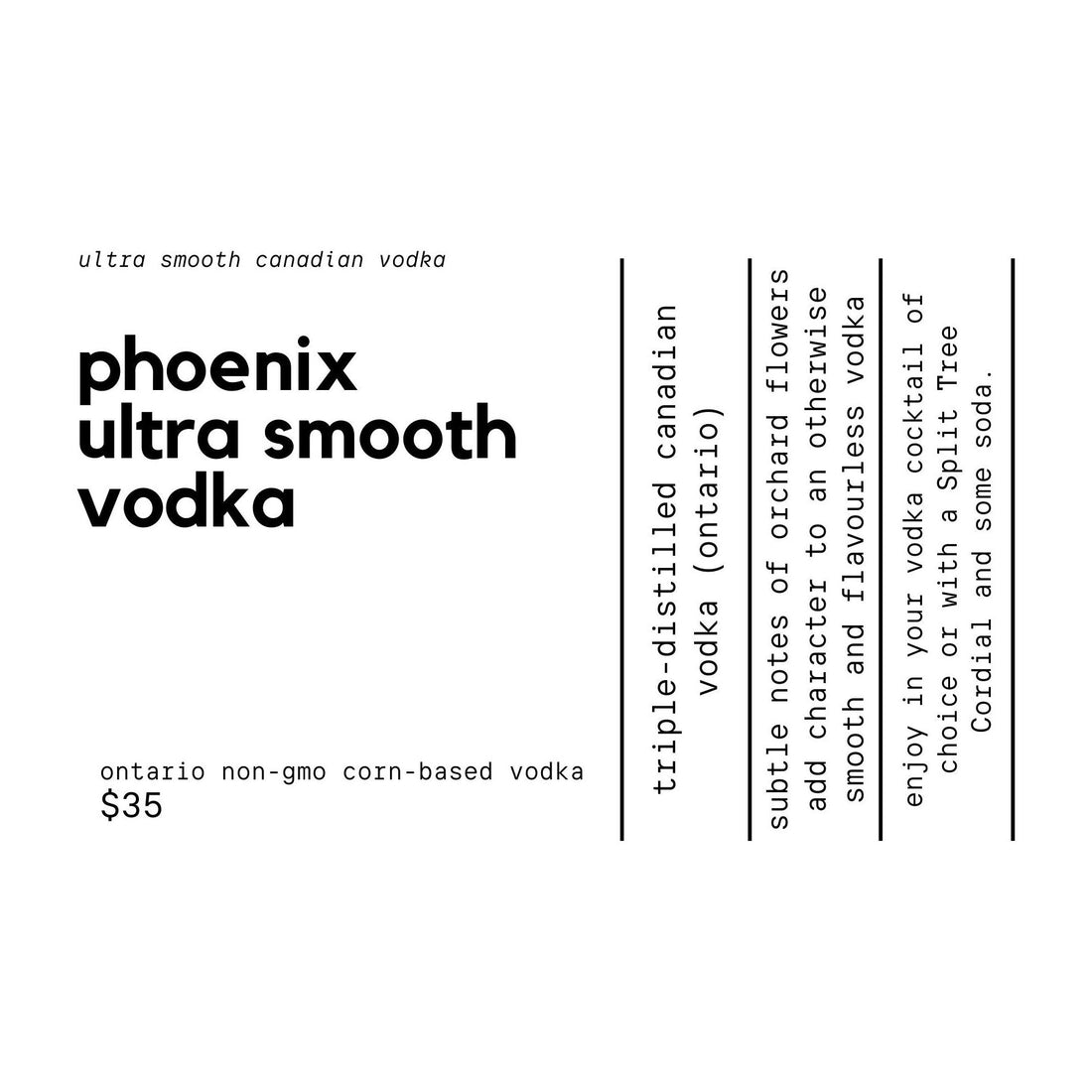 Phoenix Ultra Smooth Vodka