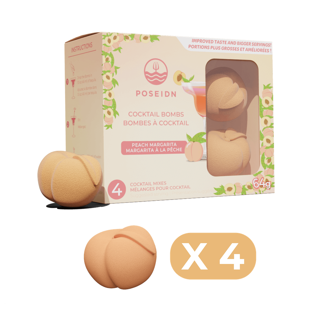 Poseidn Peach Margarita Cocktail Bombs x 4