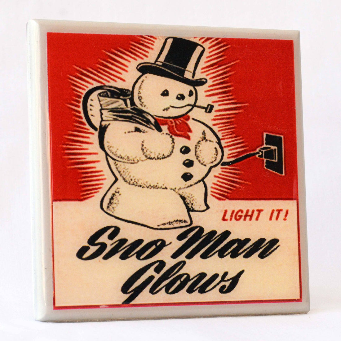 Vintage Christmas Drink Coaster Set