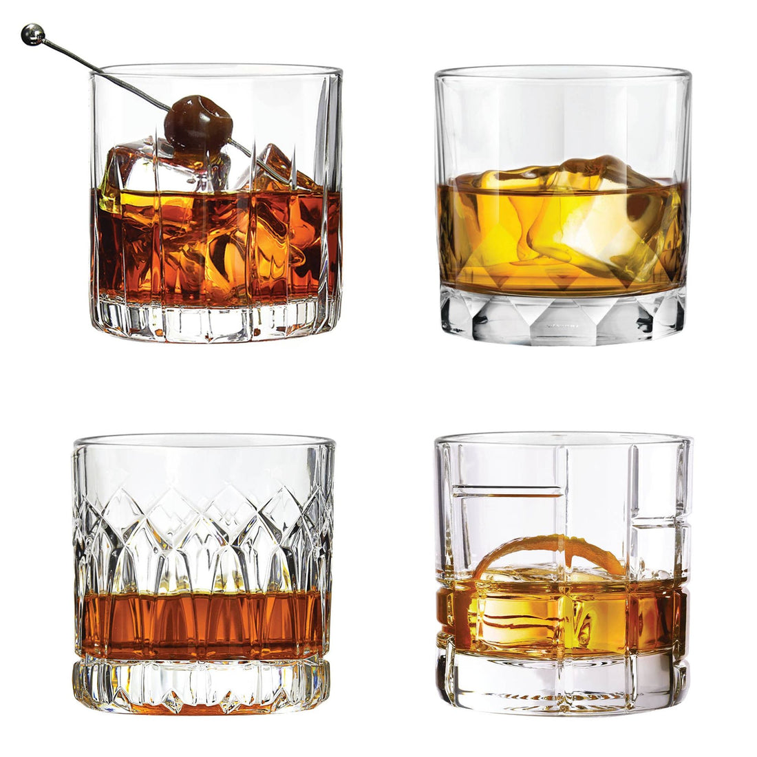 Cuisivin - Glendale Whiskey Glass Set - 4 pack