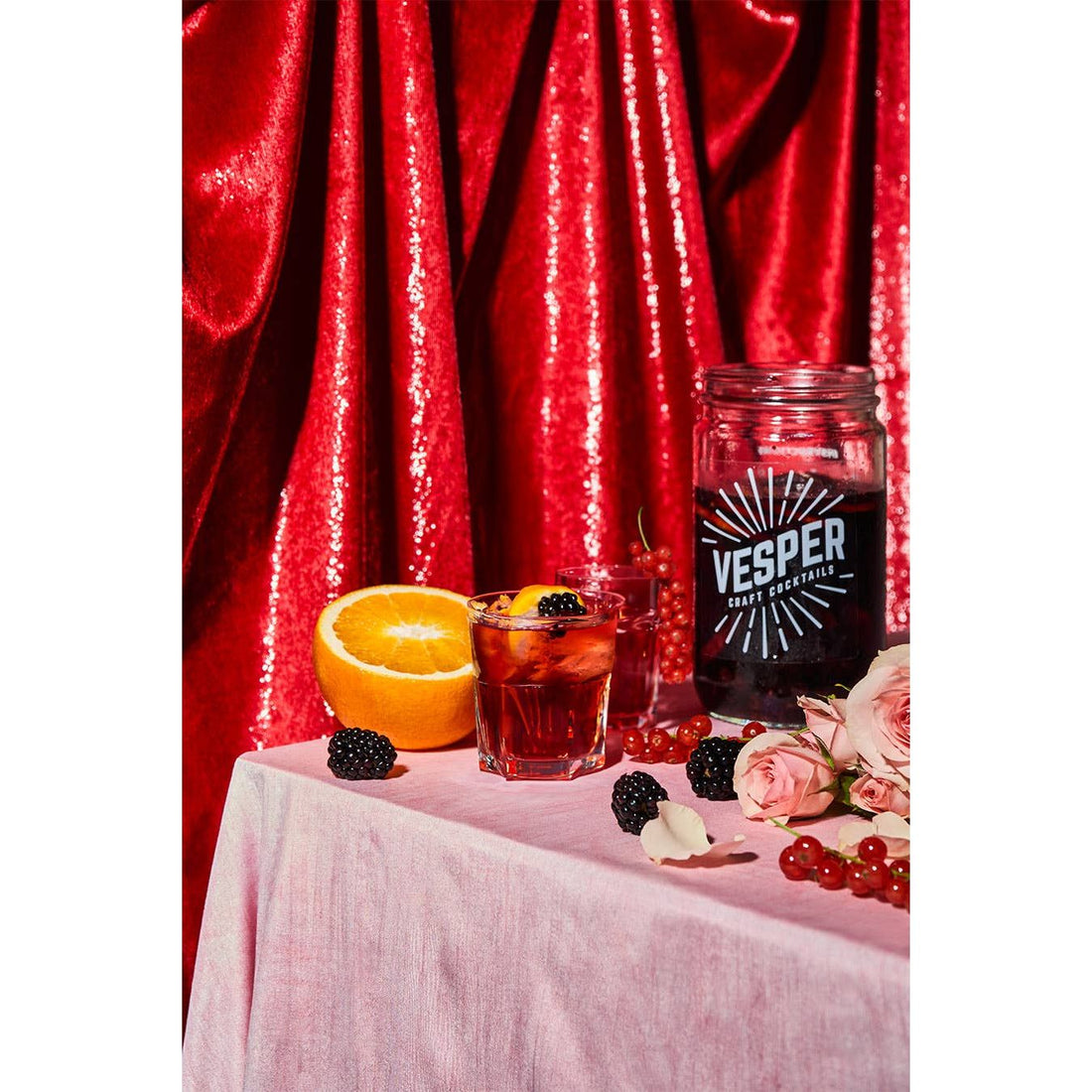 Vesper Craft Cocktails - 32oz Craft Cocktail Kit/Mix - Cranberry Whiskey Sour