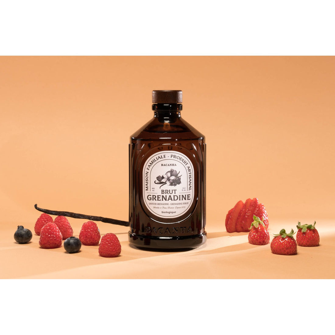 Raw Grenadine Syrup - Organic - 400ml - 13,5 fl. oz.