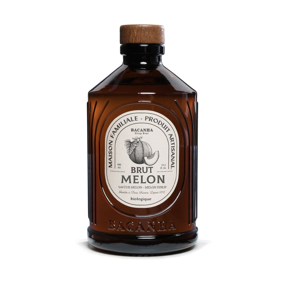 Bacanha Maison Familiale Raw Melon Syrup - Organic - 400ml - 13,5 fl. oz.