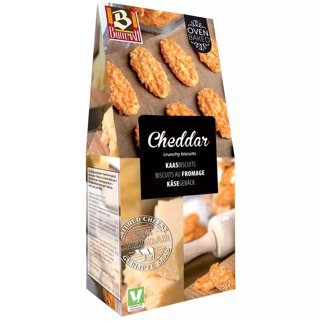 Cheddar Crunchy Biscuits - Buiteman